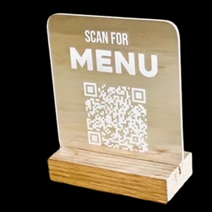 2025 Soporte para letreros de madera y acrílico transparente de un solo lado asequible y de tamaño pequeño | Perfecto para pantallas versátiles - Product Image 5