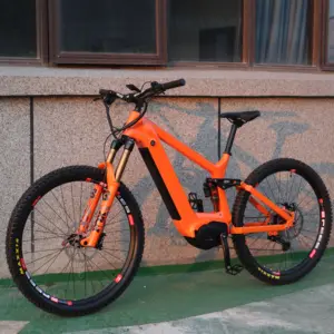Vélo électrique Bafang G510 M620 à <span class=keywords><strong>suspension</strong></span> intégrale en carbone Cadre de <span class=keywords><strong>VTT</strong></span> 29 <span class=keywords><strong>FOX</strong></span> 38 Amortisseur de fourche en carbone - Product Image 1