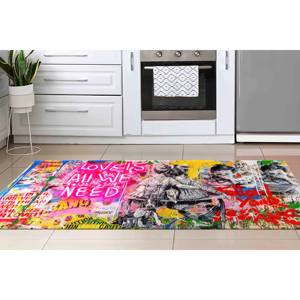 Graffiti Style Area <b>Rug</b>: Modern Art, Anti-Slip Carpet,<b>Chenille</b> <b>Rug</b> - Product Image 3