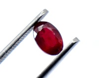 Rubis naturel 6*4mm taille ovale Madagascar pierre précieuse en vrac pour la fabrication de bijoux chauffé avec des bijoux en rubis naturel
