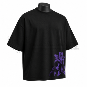 Camiseta Gráfica Oversize de Corte Holgado Personalizada, Algodón Pesado, Moda Urbana, Fabricante - Product Image 3