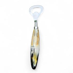 2024 vente chaude corne ouvre-bouteille bouchon en acier ouvre-bouteille fabriqué en inde meilleure qualité à la main corne poignée nouveau ouvre-bouteille - Product Image 1