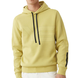 Pull à capuche personnalisé en polaire Sweat à capuche à manches longues en jacquard Sweat à capuche élégant en coton avec poche pour hommes - Product Image 5