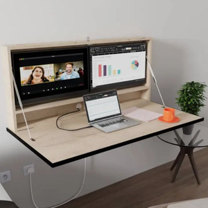 Bureau intelligent mural avec hub technologique pliable - Product Image 3