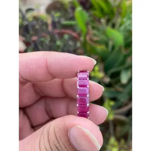 Ruby Eternity Band <b>Ring</b> 925 Sterling <b>Silver</b> Handmade Gemstone Band <b>Ring</b> Wholesale Jewelry Supplier - Product Image 5