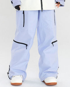 Pantalon de Ski Imperméable et Respirant pour Homme Pantalon Baggy Cargo de Snowboard Noir Pantalon de Ski de Neige Poches à Fermeture Éclair - Product Image 5
