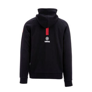 Yamaha <b>Men's</b> Durban <b>Hoodie</b> Black/<b>Red</b> XXS 100% Polyester 500gsm French Terry 3D Embroidery Acid Wash Screen Printed B22FT102E00 - Product Image 2