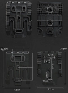 Adaptador de funda <span class=keywords><strong>QLS</strong></span> 22, funda de plataforma, Kit de sistema de bloqueo rápido, accesorio de caza táctico, funda de una sola pieza - Product Image 4