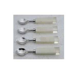 ช้อนรับประทานอาหารทองเหลืองสำหรับงานแต่งงานช้อนรับประทานอาหารของหวาน - Product Image 4