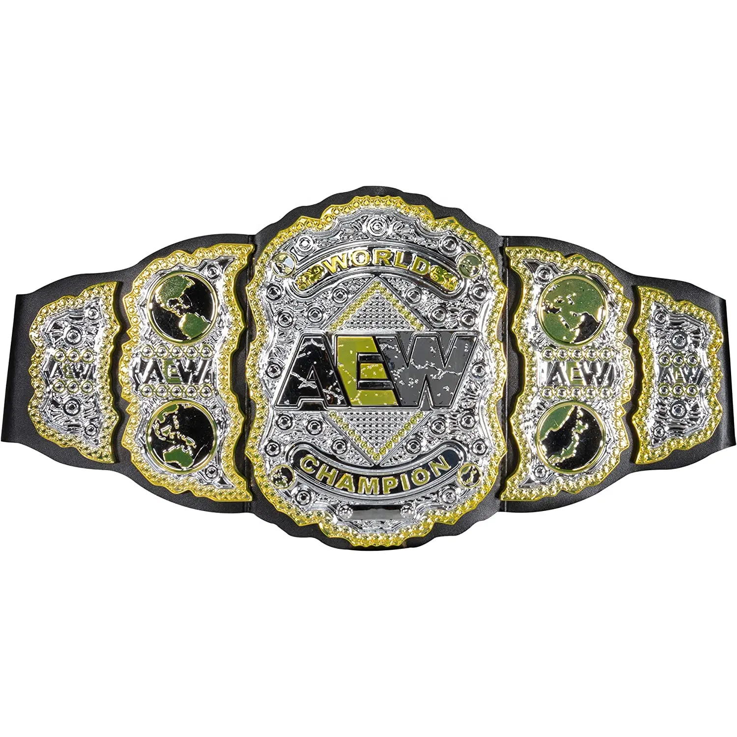 Authentiek Ontwerp Aew Rol Play Kampioenschap Riemen Met Op Maat Gemaakte Lederen Legering Unisex Gait Riem Kampioenschap Titelriemen