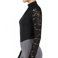 Vêtements d'équitation pour femmes, chemise à manches longues zippée pour l'extérieur, en vente, sous-vêtement d'équitation pour femmes
