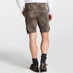 Lederhosen bavarois antique | Shorts en cuir vintage allemands traditionnels pour hommes | Fournisseur de tenues Oktoberfest - Product Image 4