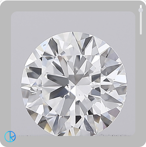 ผ่านการรับรองจาก GIA เพชร0.4กะรัตทรงกลมแวววาว F สี SI-1ความชัดเจนเพชรหลวมธรรมชาติและของจริงสำหรับการทำเครื่องประดับ - Product Image 1