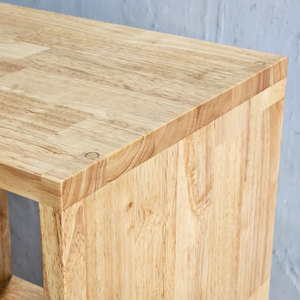 Étagère à livres en bois de caoutchouc avec tiroirs pour salon KS68163 - Product Image 5