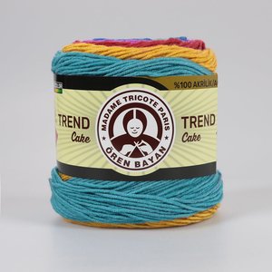 Ören 200g Trend Cake Yarn 100% Color acrílico 3025-621 - Product Image 1