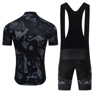 Noir et blanc nouveau Style cyclisme maillot meilleure qualité tissu cyclisme uniforme femmes ensemble Logo personnalisé équipe Sport cyclisme vêtements - Product Image 4