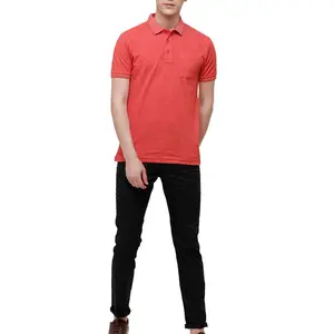 T-shirt Polo Slim Fit polos murah dengan tarif grosir kaos Polo cepat kering pakaian luar ruangan Fashion pria terlaris