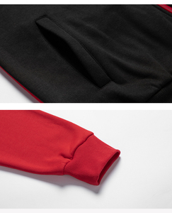 Sweat à capuche pour hommes personnalisé avec fermeture à glissière multicolore poche ajustée vêtements d'hiver fabriqués en usine sweats à capuche à fermeture éclair - Product Image 6