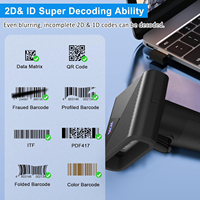 Escáner de Código de Barras Inalámbrico Portátil con Interfaz USB WCMI OEM, Escáner de Código de Barras Láser 1D con Base de Carga en Stock