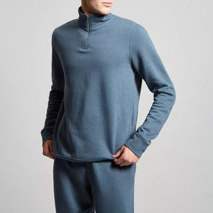 2025 Spring Custom High Neck With Zipper <b>Men's</b> hoodies <b>Men's</b> Sweatshirts 1/4 <b>Zip</b> Hoodies - Product Image 5