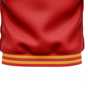 Veste Letterman à boutons couverts personnalisée Veste d'hiver Letterman légère au prix de gros - Product Image 6