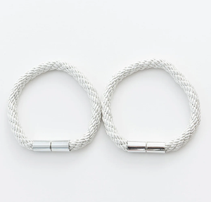 Modern Style Drape <b>Tie</b> <b>Backs</b>, Strong Magnetic Buckle Curtain Tieback, Weave Rope Curtain Holdbacks for Window Decor, Home Gift - Product Image 2