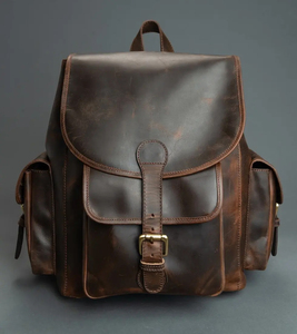 กระเป๋าใส่แล็ปท็อปหนังแท้สำหรับผู้ชาย, กระเป๋าสไตล์สปอร์ตลำลองกระเป๋าใส่แล็ปท็อปความจุขนาดใหญ่ - Product Image 3