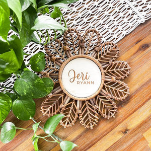 Letrero de pared de lujo, letreros con nombre de ratán con logotipo personalizado, el precio más barato de Vietnam a la venta - Product Image 6