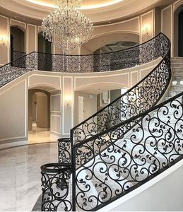 Sang trọng hiện đại bền rèn <span class=keywords><strong>s</strong></span>ắt rèn lan can xoắn ốc để <span class=keywords><strong>s</strong></span>ử dụng trong nhà trong biệt thự cư trú - Product Image 5