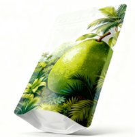 Pochette debout en feuille personnalisée avec fermeture éclair pour l'emballage alimentaire, sacs à collations, vente en gros, pochette réutilisable personnalisée imprimée