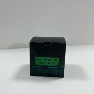 Empaque de Papel de Aluminio Plateado Premium Impreso para Matcha con 320 g/m², Relieve, Laminación, Troquelado - Product Image 3