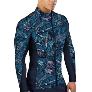 Rashguard pour homme respirant à séchage rapide et respectueux de l'environnement avec logo personnalisé, design col rond pour les activités d'endurance - Product Image 2