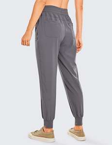 Pantalon d'hiver décontracté anti-rides en polyester/coton avec fermeture à cordon de serrage pour hommes, délavé à la lumière, de qualité supérieure, vente en gros - Product Image 2