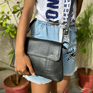 Fashion Designed Plain Leather <b>Women</b> <b>Sling</b> <b>Bag</b> Stylish <b>Women</b> Handbags - Product Image 2