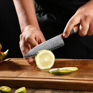 Ensemble de 6 couteaux de cuisine en acier damas avec manche octogonal, couteau de chef, Kiritsuke, Santoku, Nakiri, couteau utilitaire - Product Image 5