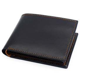 GENTS GARB Cartera de cuero de vaca genuino para hombre Durable Cierre personalizado de alta calidad Forro de cuero genuino de gran capacidad - Product Image 1