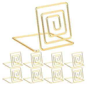 Porte-cartes de restaurant moderne, porte-noms de plats, fil d'acier, couleurs or/argent/noir, plusieurs tailles, durable, créatif - Product Image 1