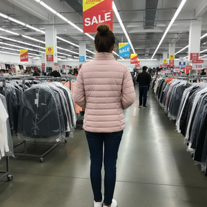 Women's Hooded Packable Puffer Jacket Lightweight Warm Puffy Quilted Winter Coat - Product Image 5