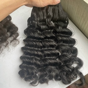 Extensiones de cabello humano brasileño con cutícula, 100% humano virgen mechones de pelo ondulado, con juego de cierre - Product Image 3