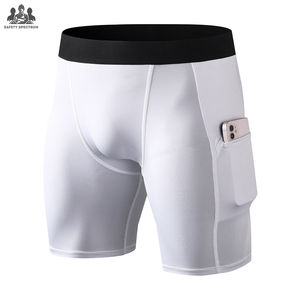 Compression Base <b>Layer</b> Shorts for Men | Elastic Waist <b>Mid</b>-Rise Sporty Gym Training Shorts | Quick Dry & Breathable OEM Factory - Product Image 3