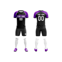 Uniforme de Fútbol Personalizado, Camisetas de Fútbol Sublimadas, Uniforme de Poliéster, Logotipo y Talla Personalizados, Servicio OEM