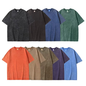 Camisetas Personalizadas Vintage de Corte Regular para Hombre, Lavado Ácido, 100% Algodón, 180 g/m², Tejido Grueso, Transpirable, Antiarrugas, de Secado Rápido - Product Image 5