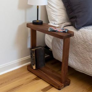 Contemporary Wooden <b>Side</b> <b>Table</b> Handicrafts Nightstand with <b>Storage</b> Drawer Customizable Wholesale Furniture Supplier - Product Image 5
