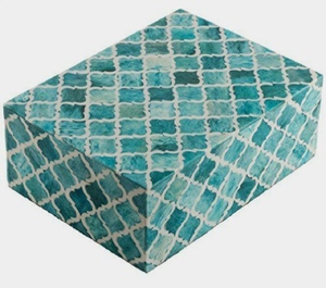 Joyero de madera con incrustaciones de hueso hecho a mano de la mejor calidad de Amazon para uso en el hogar y el restaurante o como caja de regalo artesanal - Product Image 3