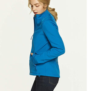 Chaqueta cortavientos de nailon liso y satinado para mujer, chaqueta a prueba de agua para invierno, cálida, ecuestre, Softshell, venta al por mayor - Product Image 2