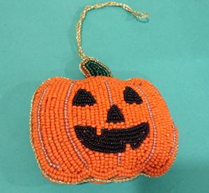 Ornements Jaunty Orange Zari en gros, 3,50 pouces, décorations de Noël festives pour les fournitures de vacances - Product Image 5