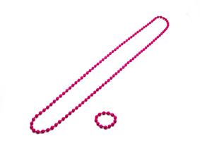 High Quality Wholesale Good Price Plain Pattern Fashion Link Chain Type Wooden <b>Beaded</b> <b>Bracelet</b> and Necklace Set From Vietnam - Product Image 2