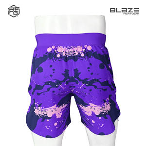 Pantalones cortos de MMA profesionales de entrenamiento BJJ NO GI con logotipo personalizado OEM para hombre con impresión por sublimación en tamaño y diseño multicolor - Product Image 4