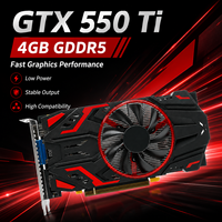 Nueva Tarjeta Gráfica GTX 550 Ti de 4GB GDDR5 de 128 Bits con un Solo Ventilador, PCI Express 2.0 X16, DirectX 11, para Juegos, con VGA/DVI para PC de Escritorio