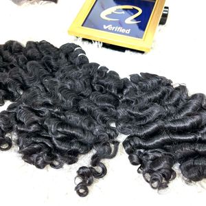 วิกผมแท้แบบชาวบราซิลสำหรับผู้หญิงผมหยิกเป็นลอนสำหรับผมแท้สีดำใส DHL VIP - Product Image 5